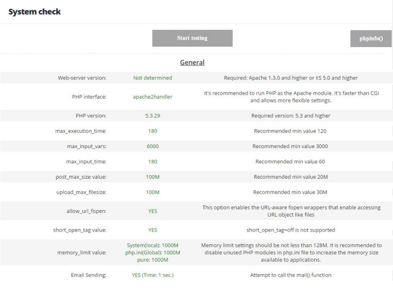 System Check Solution System Check – Ronneby support